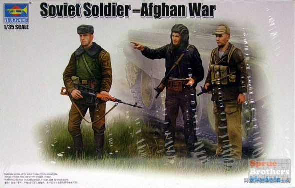 TRP00433 1:35 Trumpeter Soviet Soldier - Afghan War Figure Set (3 figures)