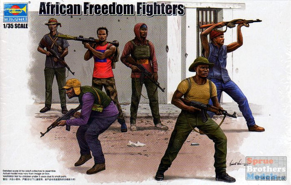 TRP00438 1:35 Trumpeter African Freedom Fighters Figure Set (6 figures)