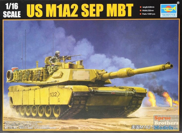 TRP00927 1:16 Trumpeter US M1A2 SEP Abrams Main Battle Tank