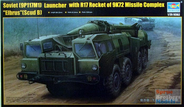 TRP01019 1:35 Trumpeter Soviet 9P117M1 Launcher with R17 Rocket of 9K72 Missile Complex "Elbrus' (Scud B)