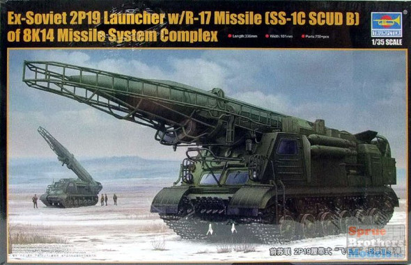 TRP01024 1:35 Trumpeter Ex-Soviet 2P19 Launcher with R-17 Missile (SS-1C Scud B) of 8K14 Missile System Complex