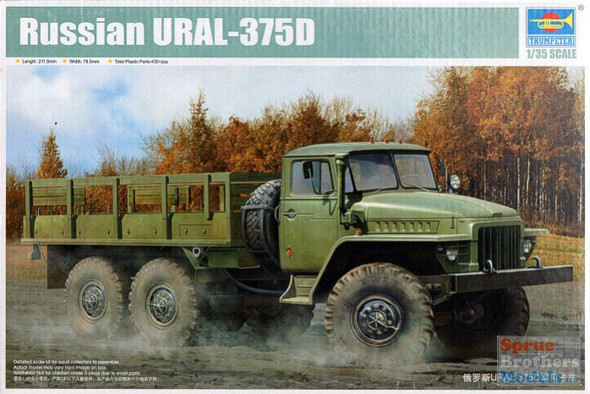 TRP01027 1:35 Trumpeter Russian URAL-375D Truck