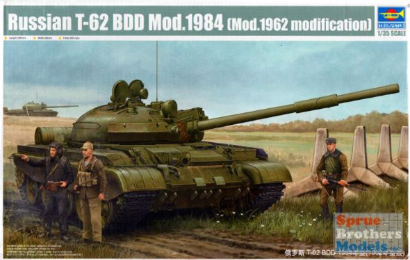 TRP01553 1:35 Trumpeter Russian T-62 BDD Mod.1984 (Mod.1962 Modification)