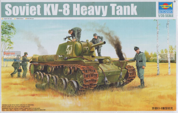 TRP01565 1:35 Trumpeter Soviet KV-8 Heavy Tank