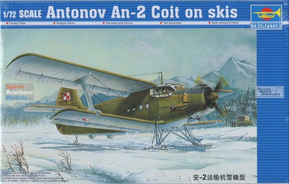 TRP01607 1:72 Trumpeter Antonov An-2 Colt on Skis