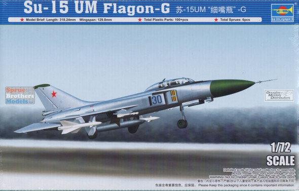 TRP01625 1:72 Trumpeter Russian Su-15 UM Flagon-G Fighter