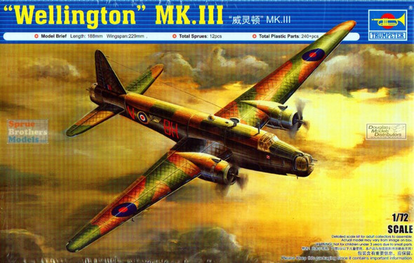 TRP01627 1:72 Trumpeter Wellington Mk.III