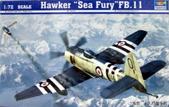 TRP01631 1:72 Trumpeter Hawker Sea Fury FB.11 Fighter #1631