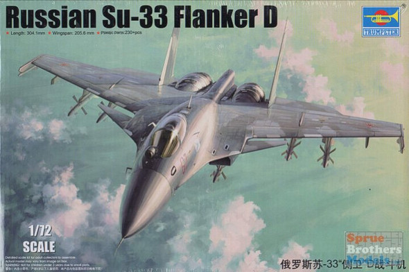 TRP01667 1:72 Trumpeter Russian Su-33 Flanker D