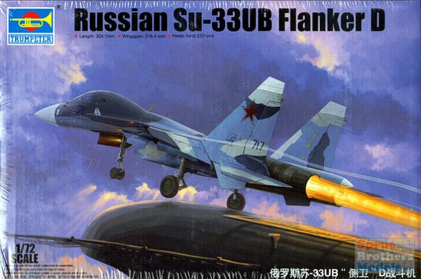 TRP01669 1:72 Trumpeter Russian Su-33UB Flanker D