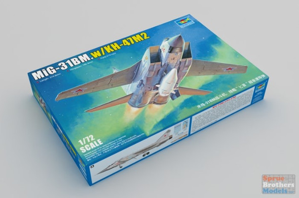 TRP01697 1:72 Trumpeter Russian MiG-31BM Foxhound with KH-47M2