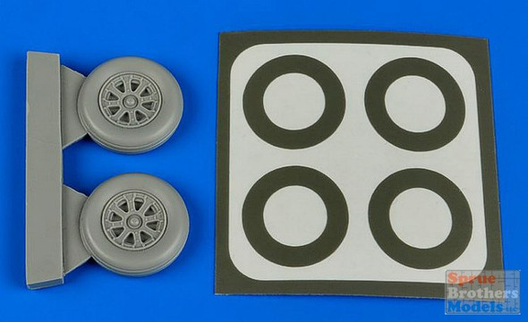 ARS4649 1:48 Aires F4U-5 Corsair Wheels & Paint Mask (HBS kit)