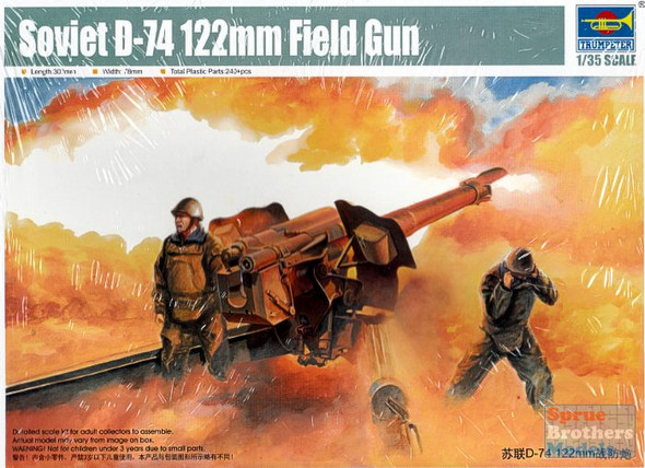 TRP02334 1:35 Trumpeter Soviet D-74 122mm Field Gun