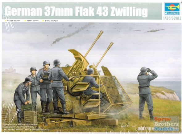 TRP02347 1:35 Trumpeter German 37mm Flak 43 Zwilling
