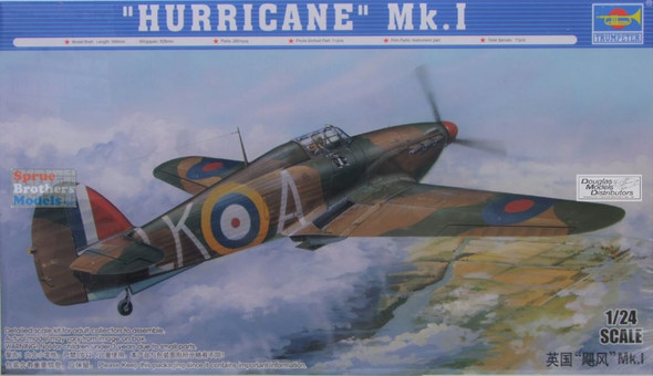 TRP02416 1:24 Trumpeter Hawker Hurricane Mk IIC / Trop British