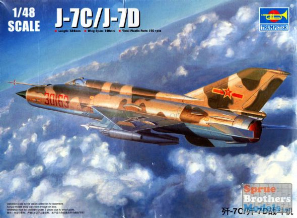 TRP02864 1:48 Trumpeter J-7C J-7D Fighter
