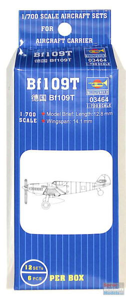 TRP03464 1:700 Trumpeter Bf 109T Set