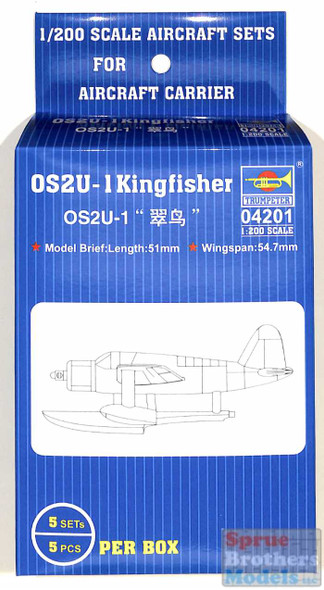 TRP04201 1:200 Trumpeter OS2U-1 Kingfighter Aircraft Set (5pcs)