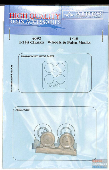 ARS4692 1:48 Aires I-153 Chaika Wheels & Paint Masks (ICM kit)
