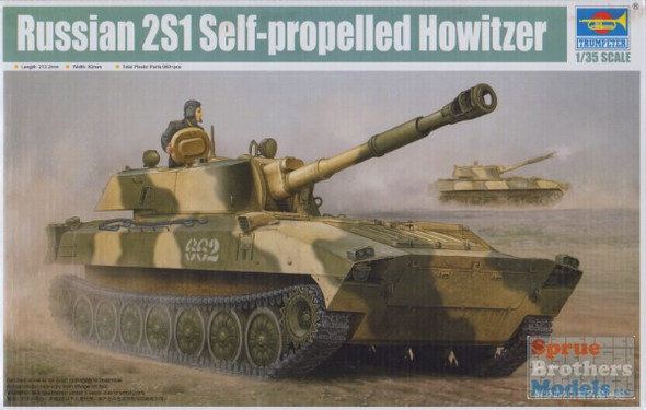 TRP05571 1:35 Trumpeter Russian 2S1 Self-Propelled Howitzer