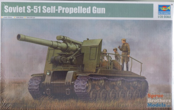 TRP05583 1:35 Trumpeter Soviet S-51 Self-Propelled Gun