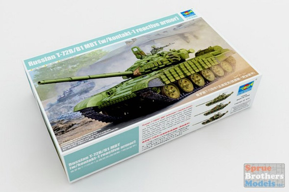 TRP05599 1:35 Trumpeter Russian T-72B/B1 MBT (with Kontakt-1 Reactive Armor)