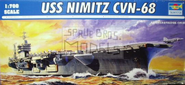 TRP05714 1:700 Trumpeter USS Nimitz CVN-68 1975 #5714