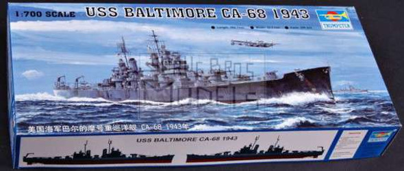 TRP05724 1:700 Trumpeter USS Baltimore CA-68 1943 #5724