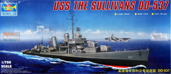 TRP05731 1:700 Trumpeter USS The Sullivans DD-537 Destroyer