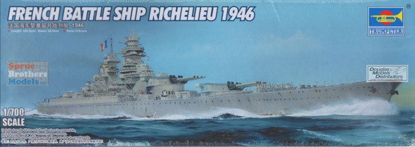 TRP05751 1:700 Trumpeter French Battleship Richelieu 1946