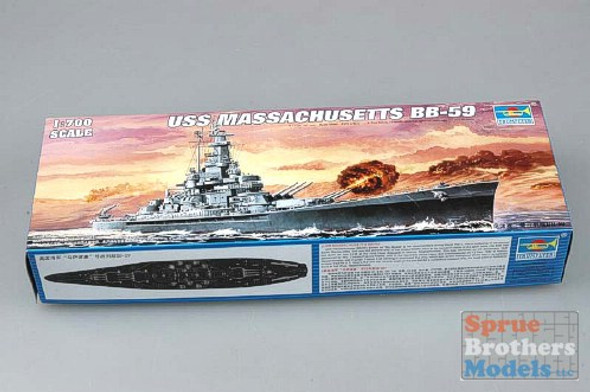 TRP05761 1:700 Trumpeter USS Massachusetts BB-59 Battleship #5761