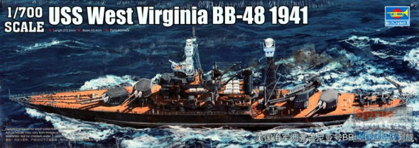 TRP05771 1:700 Trumpeter USS West Virginia BB-48 1941