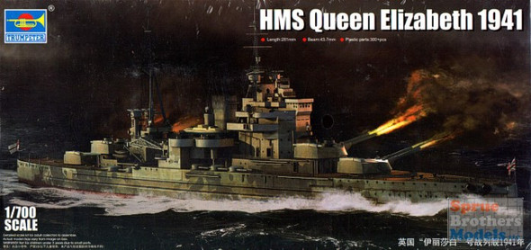 TRP05794 1:700 Trumpeter HMS Queen Elizabeth 1941