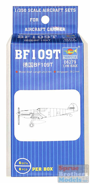 TRP06279 1:350 Trumpeter Bf109T (6pcs)