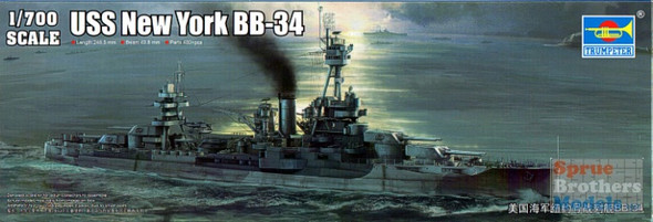 TRP06711 1:700 Trumpeter USS New York BB-34