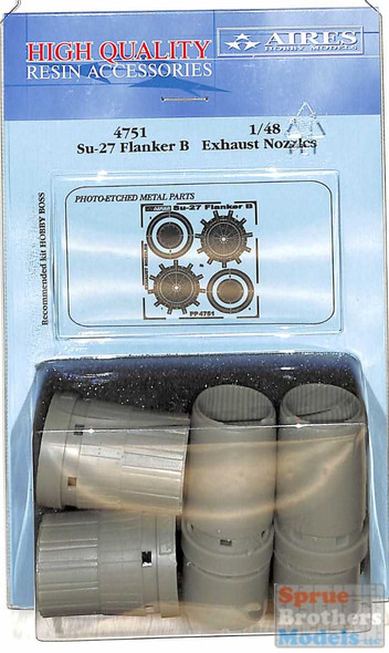 ARS4751 1:48 Aires Su-27 Flanker B Exhaust Nozzles (HBS kit)