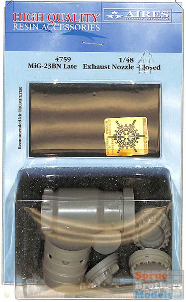 ARS4759 1:48 Aires MiG-23BN Flogger Late Exhaust Nozzles Closed (TRP kit)