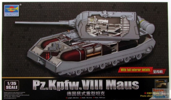 TRP09541 1:35 Trumpeter Pz.Kpfw.VIII Maus with Full Interior