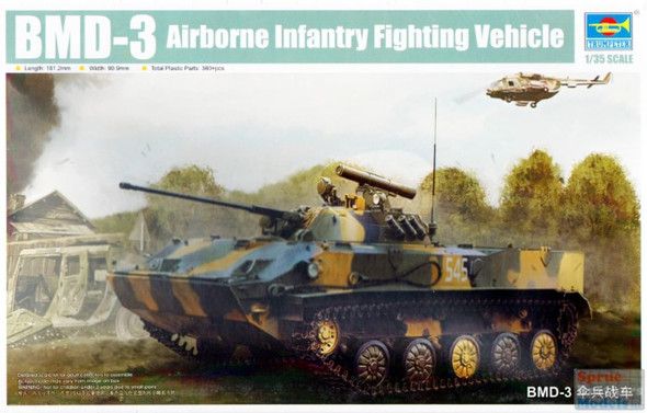 TRP09556 1:35 Trumpeter BMD-3 Airborne Infantry Fighting Vehicle