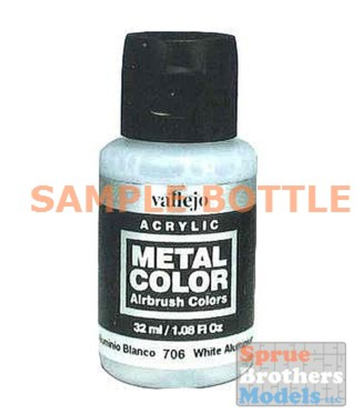 VAL77706 Vallejo Metal Color - White Aluminum 32ml
