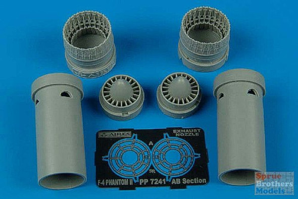 ARS7241 1:72 Aires F-4B/C/D/N Phantom II Exhaust Nozzles (FUJ kit) #7241