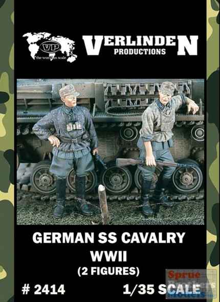 VERN2414 1:35 Verlinden German SS Cavalry WW2 Figure Set (2 figures)