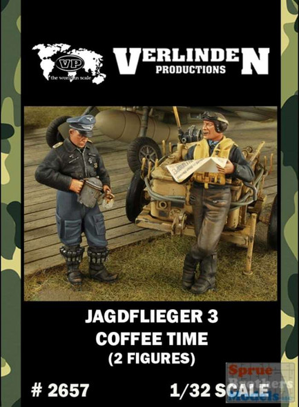 VERN2657 1:32 Verlinden Jagdflieger 2 Coffee Time (2 figures)