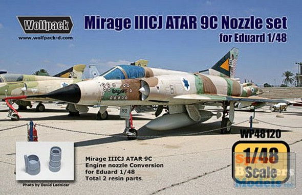 WPD48120 1:48 Wolfpack Mirage IIICJ ATAR 9C Engine Nozzle Set  (EDU kit) #48120