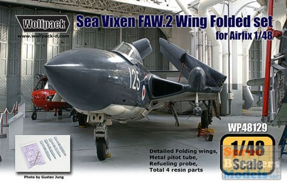 WPD48128 1:48 Wolfpack Sea Vixen Wing Folded Set (AFX kits) #48128