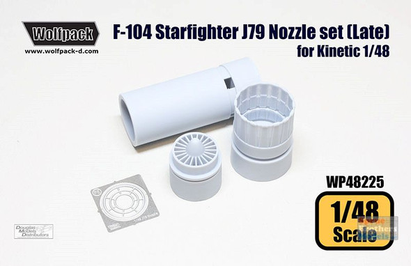 WPD48225 1:48 Wolfpack F-104 Starfighter J79 Engine Nozzle Set Late Version (KIN kit)