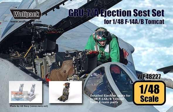 WPD48227 1:48 Wolfpack GRU-7/A Ejection Seat Set for F-14A/B Tomcat (TAM kit)