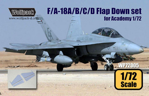 WPD72005 1:72 Wolfpack F/A-18A/B/C/D Hornet Flaps Down Set  (ACA kit) #72005