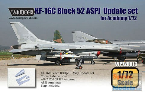 WPD72013 1:72 Wolfpack KF-16CG Block 52 ASPJ Peace Bridge II Falcon Update Set (ACA kit) #72013