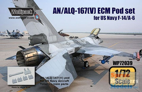 WPD72039 1:72 Wolfpack AN/ALQ-167(V) ECM Pod for US Navy (for 1/72 F-14/A-6) #72039